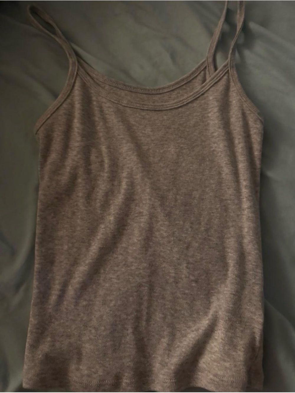 No Boundaries Brown Spaghetti Strap Tank Top